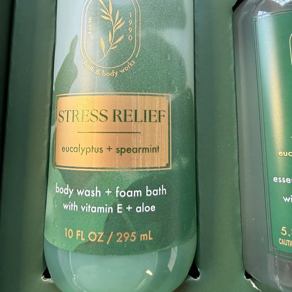 Bath and Body Works Aromatherapy Stress Relief Eucalyptus Spearmint Gift Box Set